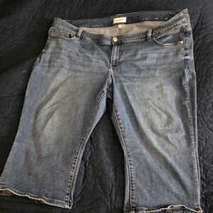 Lane Bryant Cropped Blue Jeans